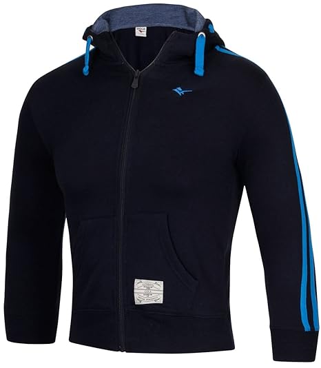 felpa blu zip bambino