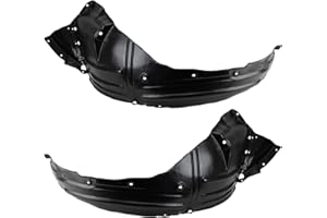 TRQ Front Inner Fender Liner Set Compatible with 2007-2013 Acura MDX