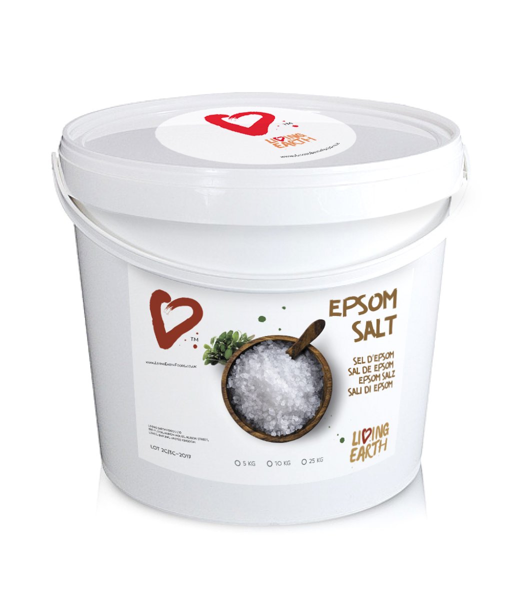 10 Kg Living Earth, Natural Epsom Salts Medical Grade Bath Salts