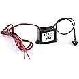 uxcell Red Black Cable EL Wire Neon Glow Strip Light Driver Unit Inverter DC 12V