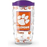 Tervis Clemson Tigers - Overtime Made in USA Double Walled Insulated Tumbler Travel Cup Keeps Drinks Cold & Hot, 10oz, Classic