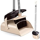 Mosuch Broom and Dustpan Set Extendable Long Handle
