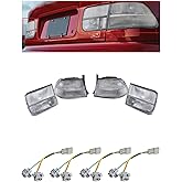 JDM EK All Clear 4PCS Rear Clear Tail Light Fit For 1996-2000 Honda Civic 2D Coupe
