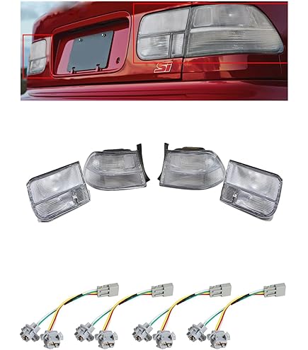 Amazon.com: For Honda Civic Coupe/Sedan 1992 1993 1994 1995 Tail