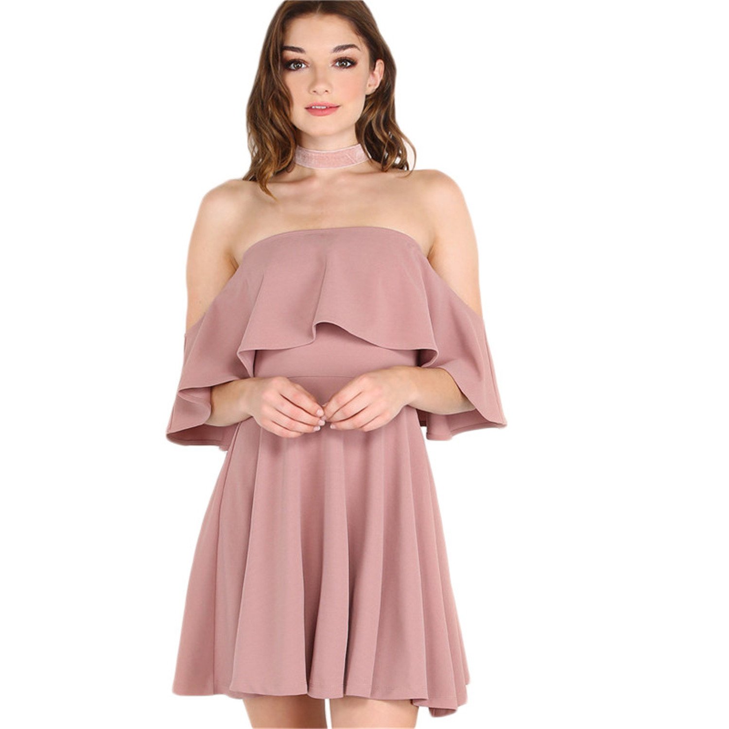 pink fall dress