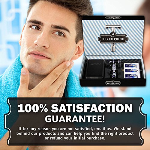 Dorco Prime Starter Set: 2-Edge Safety Butterfly Razor | Escape Waste