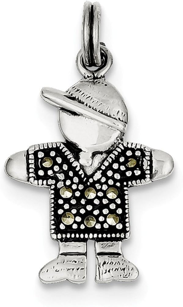 Sterling Silver Boy Charm Jewelry