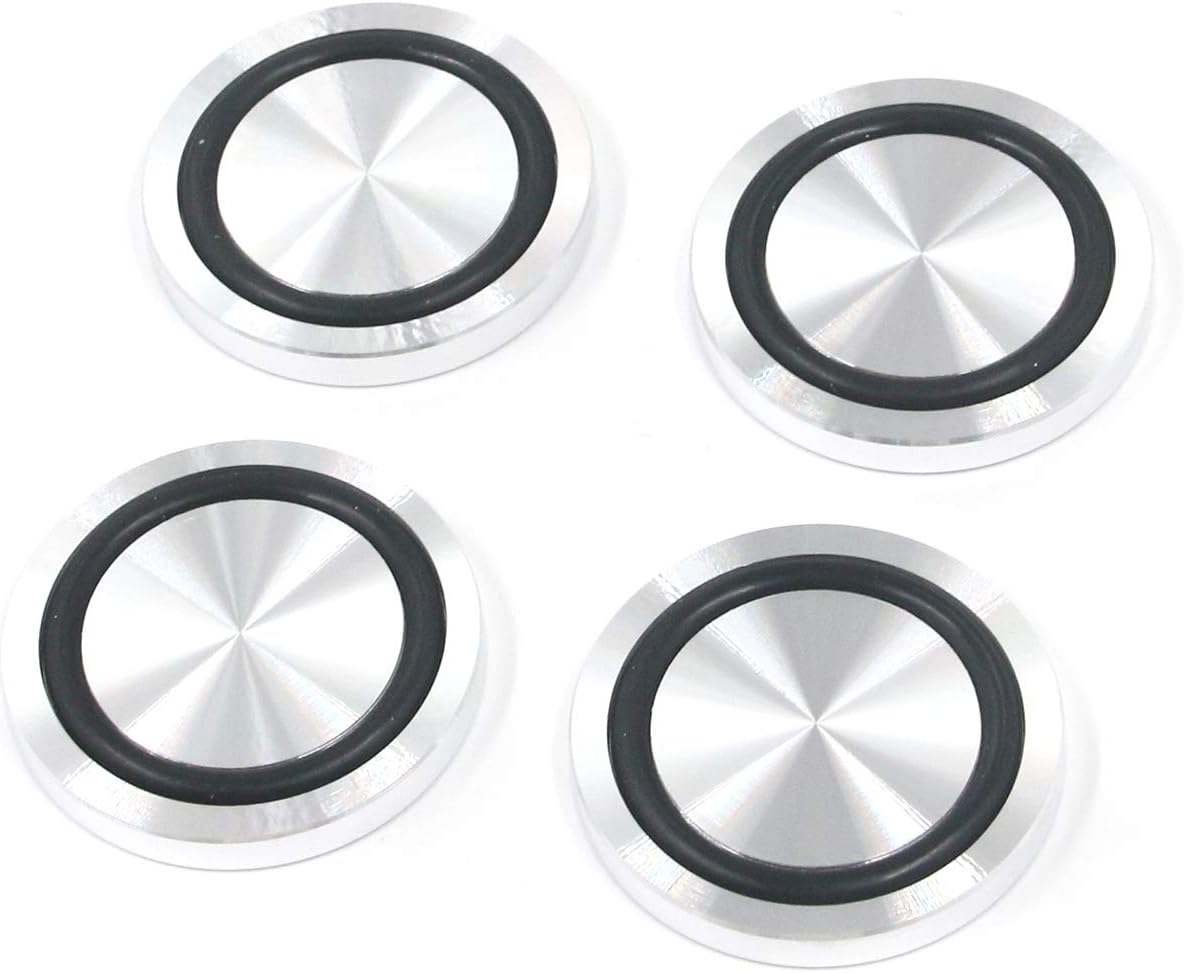 Aluminum Circle Disc Glass Top Adapter 0.31inch x 4inch Silver Tone