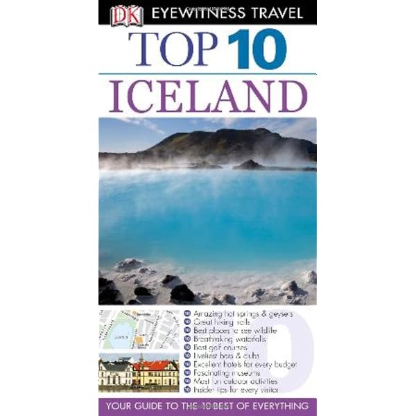 Top 10 Iceland Travel Guide By DK Eyewitness - Paperback Pocket Guide (2016, Good Condition)