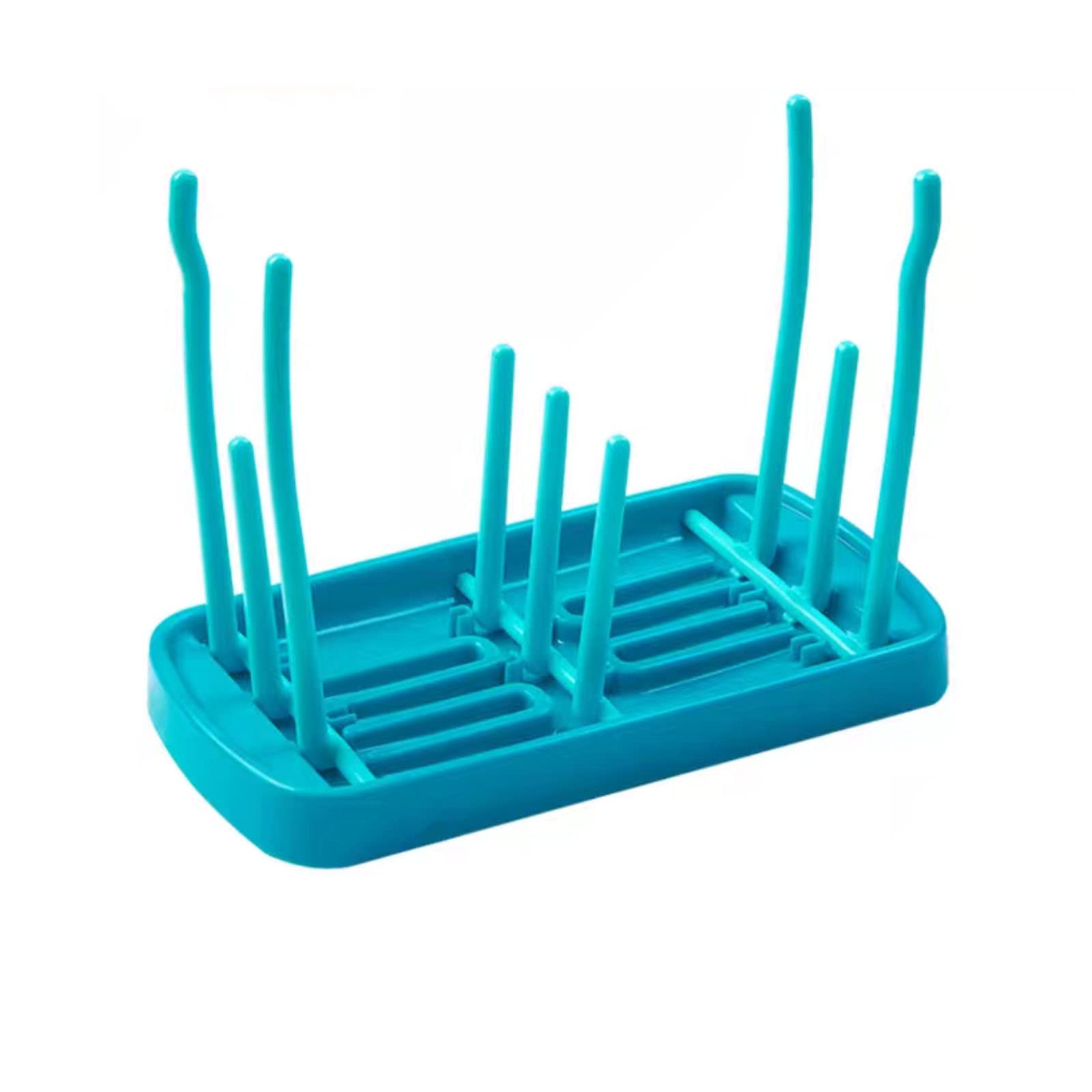 YiJPXinADZ Foldable Baby Bottle Drying Rack & Drainer, Detachable Holder with Water Tray for Bottles, Teats, Cups & Breast Pump Parts - Space-Saving Drain Station