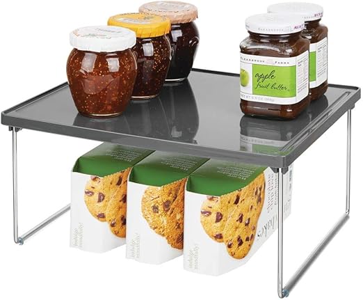 mDesign Platero de cocina – Estante para platos para la encimera y los