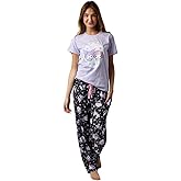 Bioworld Kuromi & My Melody Women's Lavender Sleepwear Set