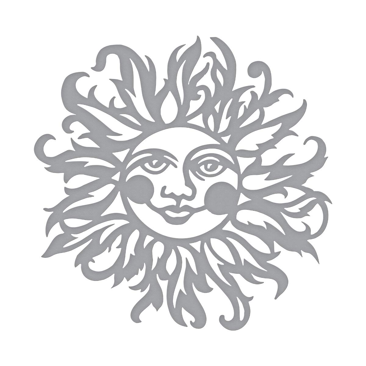 Spellbinders Die Sun Face-by Sharyn Sowell, Silver, 8 x 7.9