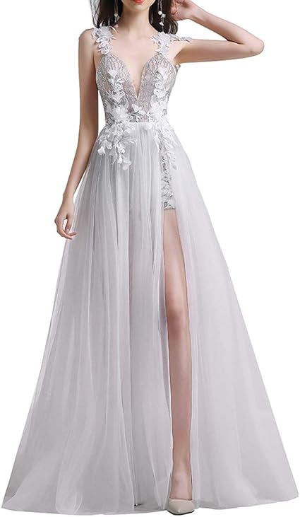 backless dress white