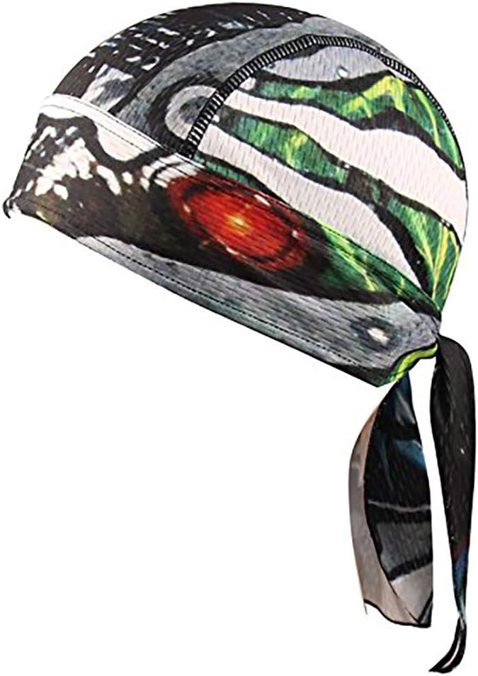 Beanie Skull Cap Quick Dry Adjustable Stretch Head Scarf Wrap Bandana Men Women