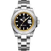 ADDIESDIVE Mens Dive Watch 41MM Analog Quartz 200M Waterproof Watches for Men with Rotatable Bezel BGM9 Luminous and Rubber Band AD2040