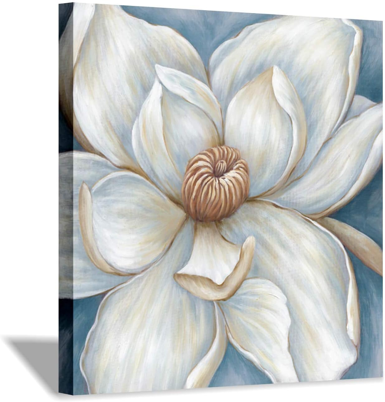 Hardy Gallery Abstract Wall Art Floral Picture: Flower Bloom Artwork Painting Print on Canvas Set for Wall Decor(24''x24'')