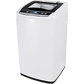 BLACK+DECKER Small Portable Washer, Washing Machine for Household Use, Portable Washer 0.9 Cu. Ft. with 5 Cycles, Transparent