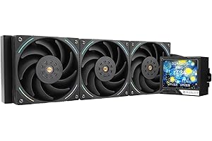 Thermalright Mjolnir Vision 360 ARGB White CPU AIO Cooler,IPS LCD Screen with 320 * 240 Resolution,for AM5&LGA 1700/1851,High