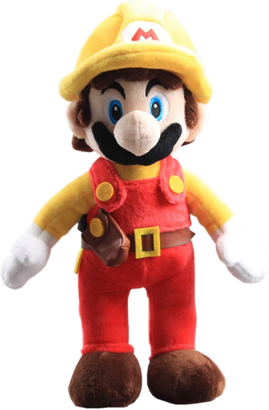 Yijinbo Builder Mario Super Mario Bros Plush Toy Stuffed Animal Super Mario Maker Soft 11 Inches