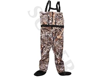 SUTTER Wathose & Anglerhose Tarnfarben (Camouflage), wasserdicht, kältebeständig/doppelt verschweißte Nähte/Fischerhose Teich