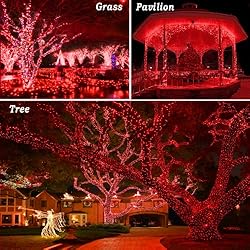 KNONEW Outdoor Christmas Lights 500 LED 197ft