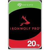 Seagate IronWolf Pro, 20 TB, Enterprise NAS Internal HDD &ndash;CMR 3.5 Inch, SATA 6 Gb/s, 7,200 RPM, 256 MB Cache for RAID Network Attached Storage (ST20000NT001)