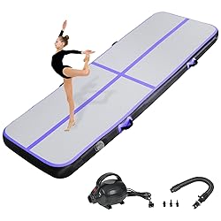 KIKILIVE Inflatable Gymnastics Tumbling Mat 20ft