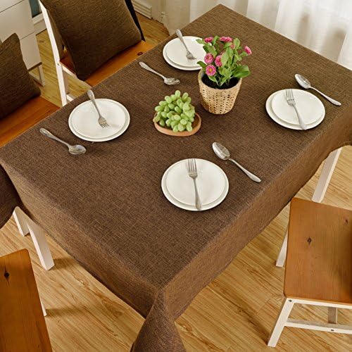 Solid color Fluid systems Table cloth,Oblong table cloth,Modern simple Easy clean Tablecloth-F 130x240cm(51x94inch)