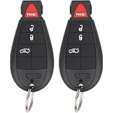 Vurkcy Key Fob Entry Remote Control Key Compatible with Chrysler 300, Dodge Charger, Challenger, Magnum, Replacement for M3N5WY783X IYZ-C01C, 4 Button (2)