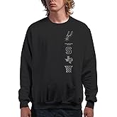 Junk Food NBA - Stacked Logo - Officially Licensed Adult Pullover Fleece Crew Neck for Men and Women