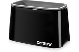 CatGuru Premium Cat Litter Scoop Holder, Scooper Caddy, Scoop Stand Pairs with Any Cat Litter Box and Fits Most Cat Litter Scoops (Black)
