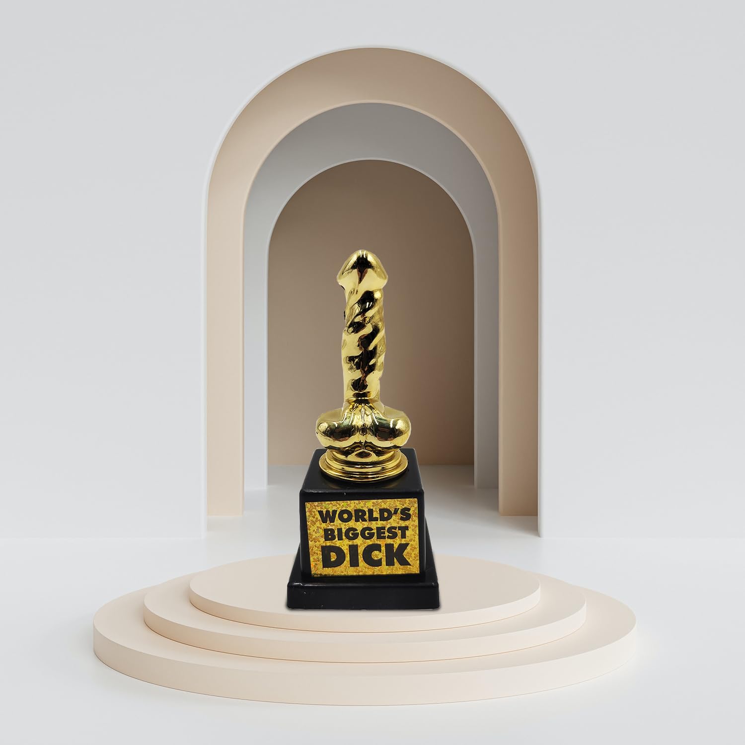 Mad Monkey Funny World's Biggest Dick Trophy - A Very Male Joke Trophy