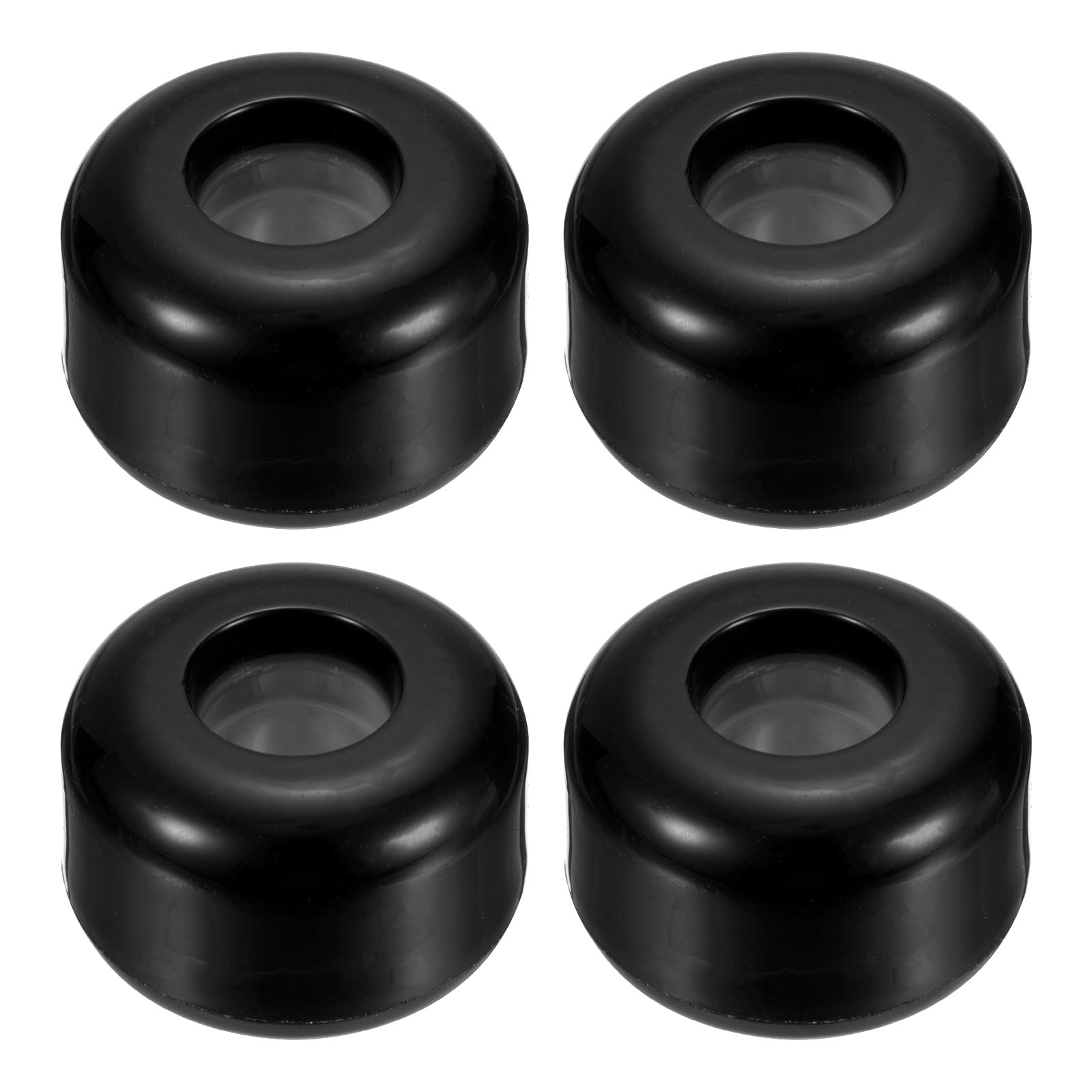 YOKIVE 4 Pcs Skateboard Wheels, 85A Skate Scooters Replacement, Great for Skateboarding, Outdoor Street Sports (Black, 54mm OD)