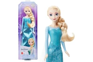 Mattel Disney Princess Dolls, Elsa Posable Fashion Doll with Signature Clothing and Accessories, Disney's Frozen Movie Toys