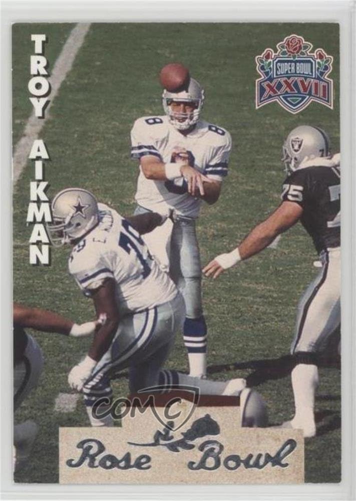 Amazon Troy Aikman Football Card 1993 Heads Tails Team NFL 