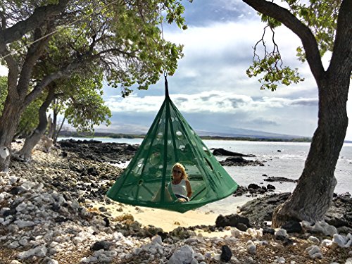Flower House Moondrop Hanging Hammock Chair, green