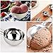 Ice Cream Scoop, Hisome 3PCS Stainless Steel Trigger Kitchen Scoop for Melon Baller, Baking, Fruit Salad Scoop, Cookie Scooper, Spoon Kit