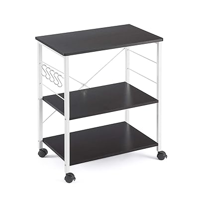 Mr IRONSTONE 3-Tier Kitchen Baker's Rack Utility Storage Cart