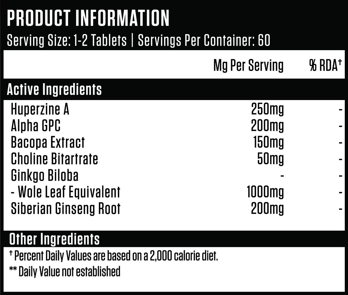 MOJO KICKSTART - Nootropic Alpha Brain Wave Boost Mental Supplements Focus Nootropics Enhancement | Alpha GPC | Bacopa | Choline | L-Tyrosine | Ginkgo Biloba | CoQ10 | Ginseng + MONEY BACK GUARANTEE