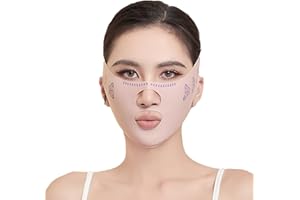 FOCONEE Double Chin Reducer,Face Slimming Strap, Reusable V line Lifting Mask,Eliminator, Remover,Tape,V Shaped Facial Belt for Women -Two Usages