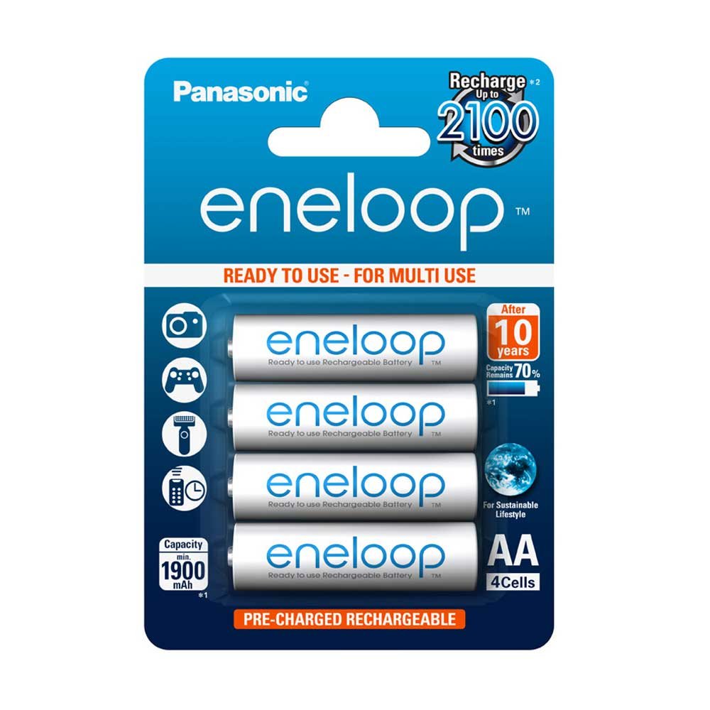 Panasonic Eneloop SY3052630 - Pack 4 pilas recargables, AA