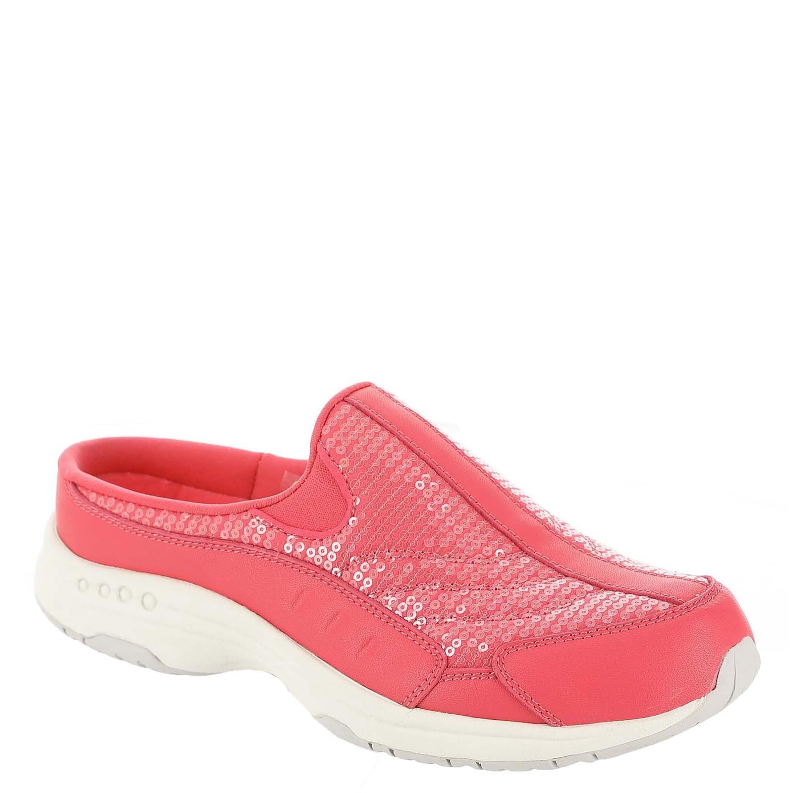 Easy Spirit Traveltime Women's Slip On, 11 2A(N) US, Electric-Coral-Sequins Image