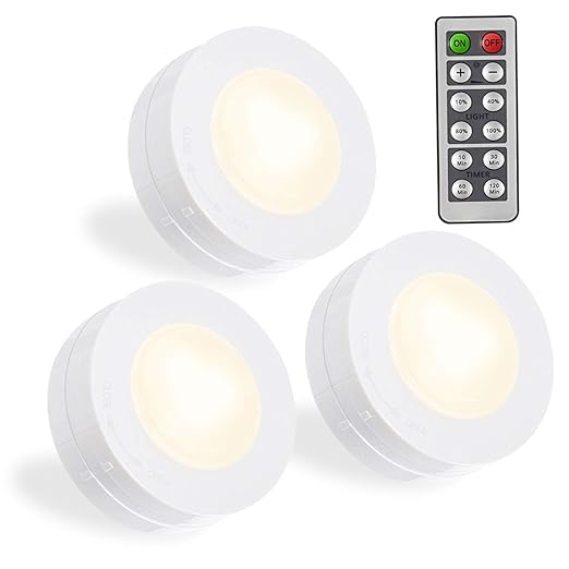 Schrankleuchten LED Nachtlicht mit Fernbedienung, Unterbauleuchten