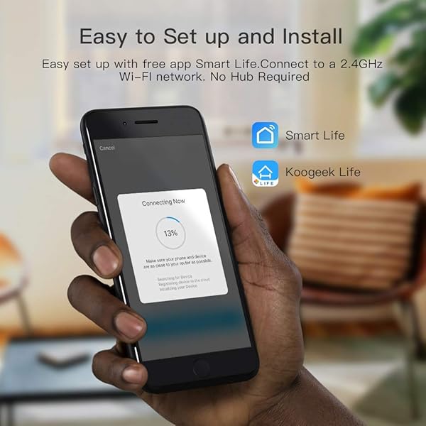Enchufe Inteligente WiFi Koogeek Mini Smart Plug Control Remoto de Voz Funciona con AlexaGoogle Assistant Temporizador APP No Se Requiere Hub IOS y Android 2 4GHz WIFI 16A 2 Packs