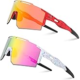 IX INOXTO Sports Sunglasses for Men Women Cycling Sunglasses Lightweight TR90 Frame UV400 Protection Goggles for Baseball Run