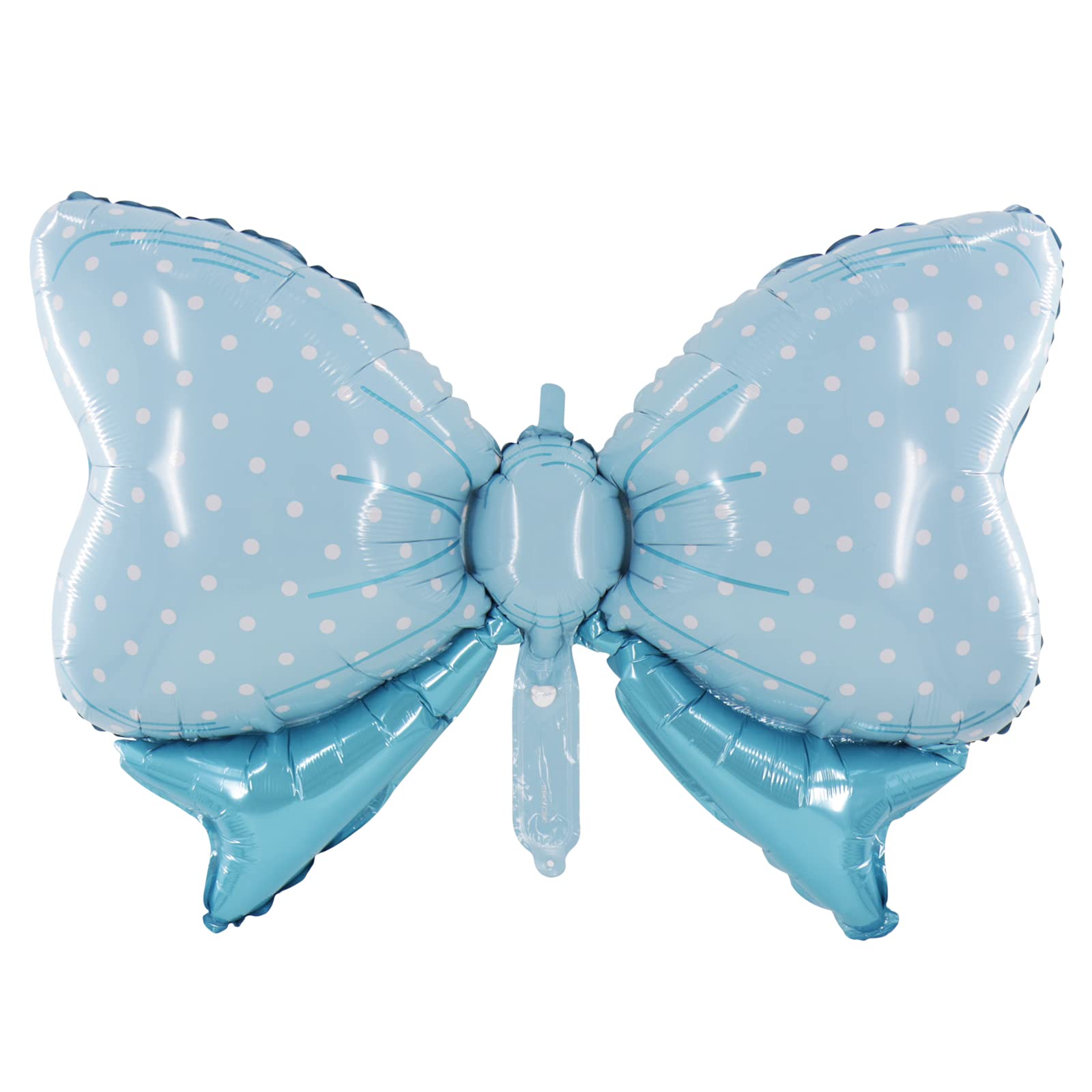 Blue Bow Foil Balloon, 80cm (2 pack)