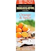Bigelow Orange &amp; Spice Herbal Tea 28-Count Box (Pack of 1) Caffeine-Free Soothing Herbal Tea Sweetly Citrus-y Tea with an Herbal Twist