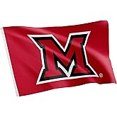 Desert Cactus Miami University MUOH Flag - 3 x 5 Feet Redhawks Banner, Indoor/Outdoor Durable Fabric, 100% Polyester Design (Style 1)