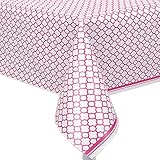 Quatrefoil Plastic Tablecloth, 108